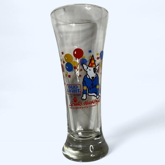 1987 Spuds MacKenzie Bud Light Glass Rare - Picture 1 of 5